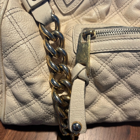 Marc Jacobs Stam Cream Leather Satchel - Picture 4 of 16
